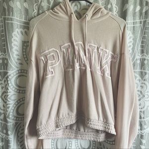 Victoria’s Secret Embroidered Cropped Hoodie